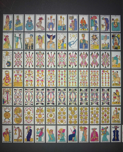 Mazo De Tarot Marsella Ilustrado Artesanal. Muy Lindo!