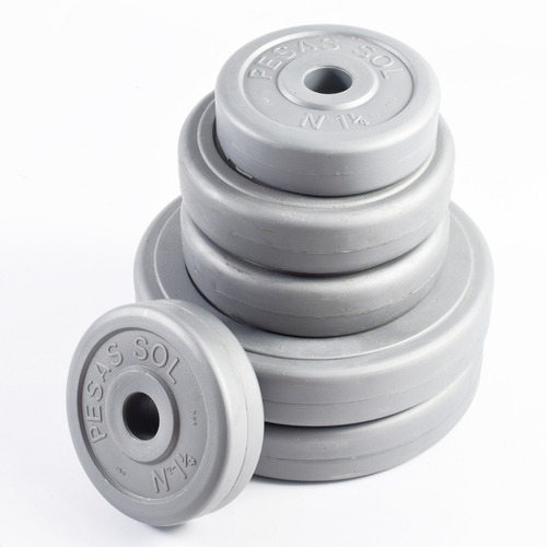Kit Gimnasio 1 Barra + 2 Mancuernas + 30 Kg Discos Pesas