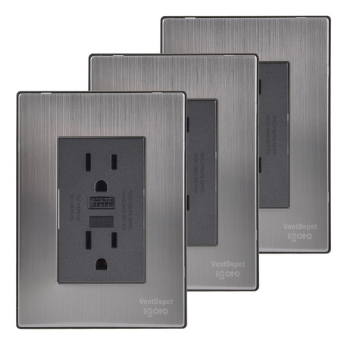 Enchufe De Pared, Mximf-003, 3pzas, Contacto Duplex Falla Ti