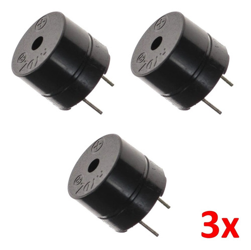 3x Buzzer Ativo 5v Sinal Beep Arduino Raspberry Som