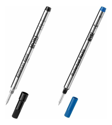 Mont Blanc Rollerball Refill Azul X1 M Cartucho Medium