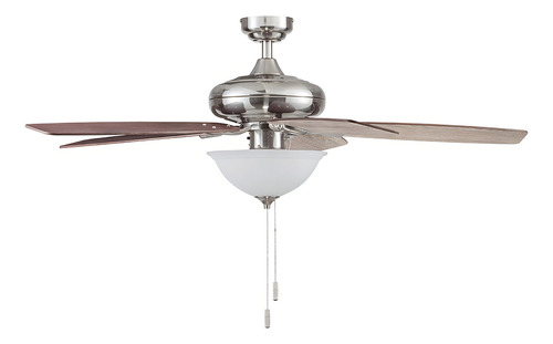 Ventilador De Techo Prominence Home De 52'' Control Cadena Cantidad De Aspas 5 Estructura Plateado Diámetro 132 Cm