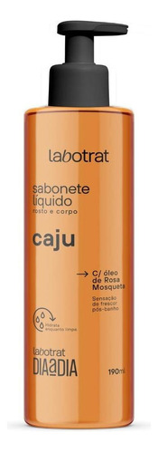 Sabonete Líquido Corpo E Rosto Caju Hidrata Labotrat 190ml