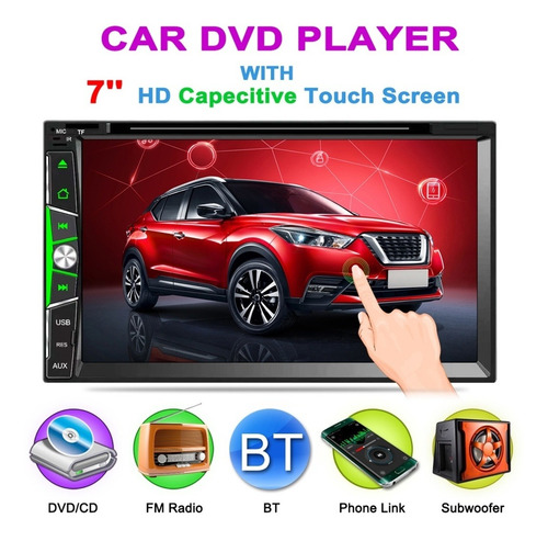Dvd Vehiculo 6902 Full Hd 7 Doble Din Multimedia Cd