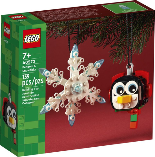 Lego Navidad 40572 Ornamento Pinguino & Copo De Nieve