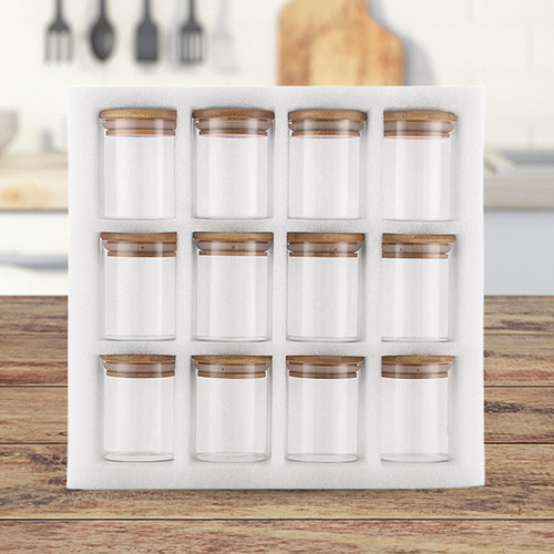 12 Uds Tarro De Almacenamiento Contenedor Tarro Recipientes