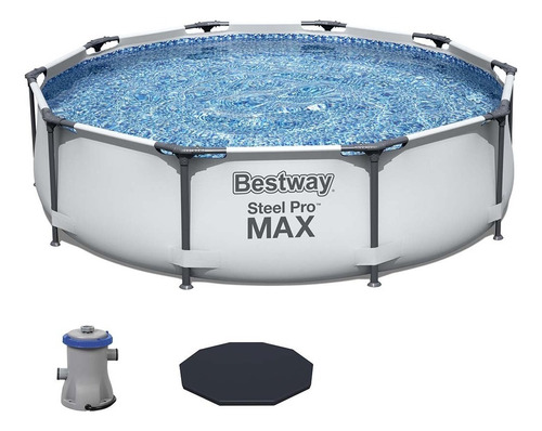 Piscina Estrutural 4.678l Pro Max + Cobertura 3,05m +filtro Cor 110v