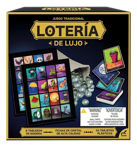 Juego De Mesa Loteria De Lujo Alta Calidad Juguetes Premium