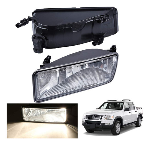 Fuauto Par Luz Antiniebla Lente Rectangular Para Ford Sport