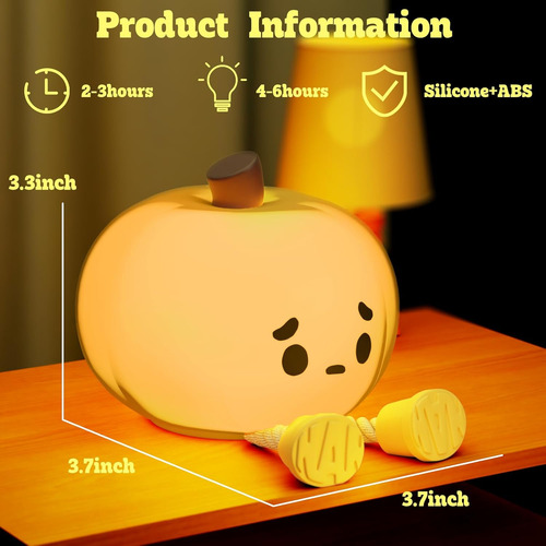 Lámpara De Noche De Silicona Suave Con Luz Led Regulable Par