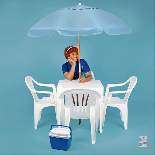 Mesa Jardin Plastico Pvc Cuadrada Mor 70x70 - Garageimpo