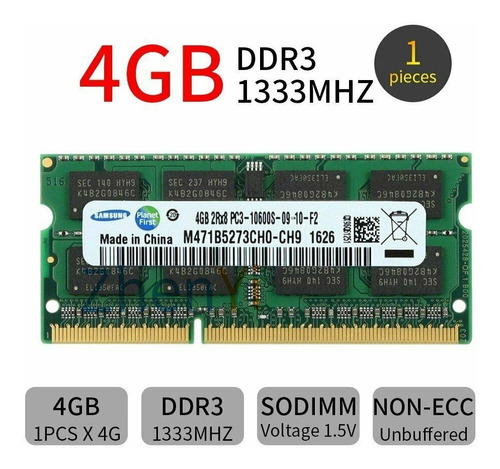 Memoria Ram Laptop Y Minilaptop Ddr3 4gb