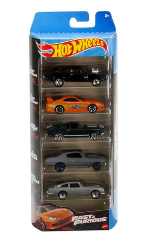 Pack 5 Carritos Rapidos Y Furiosos 2023 Hotwheels 1:64