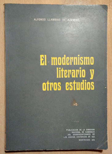 El Modernismo Literario Y Otros Estudios Llambías De Azevedo