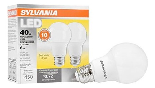 Sylvania, 40w Equivalente, Bombilla Led, Lámpara A19, Paque