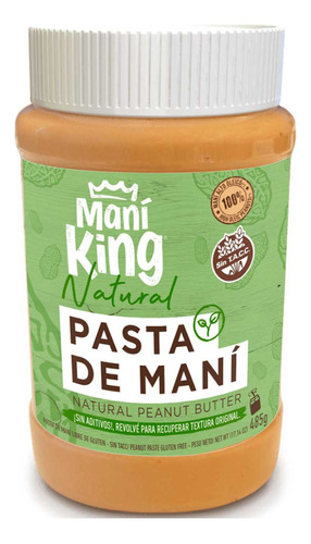 Pack X 12 Pasta De Mani Mani King X 485 Grs.