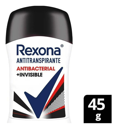 4 Pzas Antitranspirante Rexona Antibacterial + Invisible En