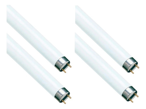 Tubo Fluorescente Phillips 30w Luz Dia Fria 89.5cm Pack 4 Un