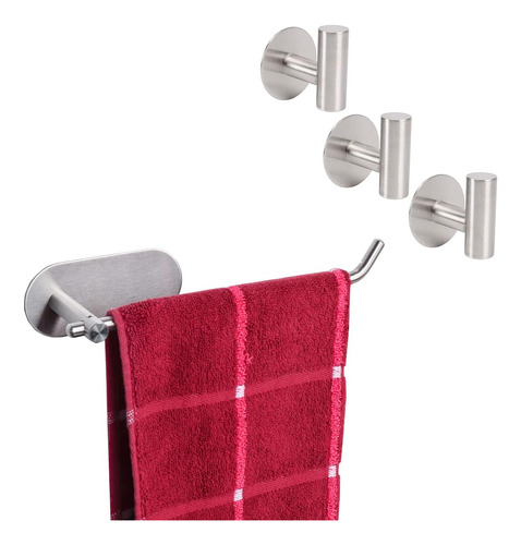 Toallero De Mano Autoadhesivo Y Gancho Para Toallas De Baño,