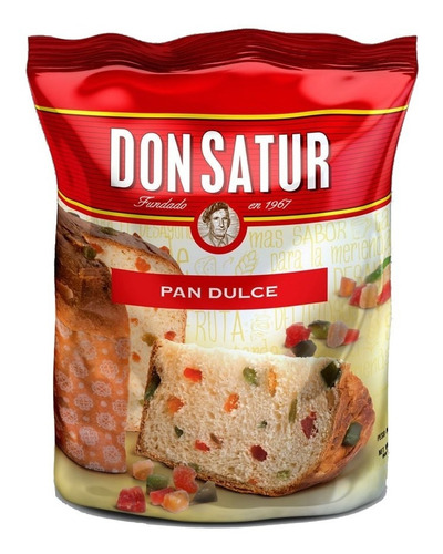 Pan Dulce Con Fruta Don Satur Pack X 6 Unidades