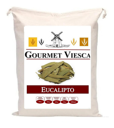 1 Kg De Hoja Eucalipto Deshidratada Te, Infusiones Y Tisanas