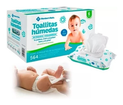 Toallitas Húmedas Para Bebé Member's Mark 564 Piezas