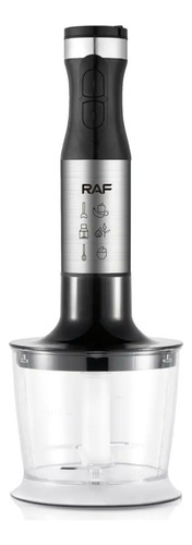 Mixer Minipimer Batidora De Mano 4 En 1 1600w Todo En Uno Color Plateado