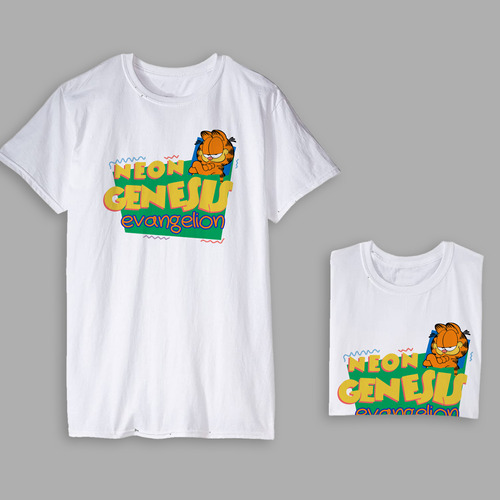 Meow-gelion - Camiseta Crossover Evangelion Garfield