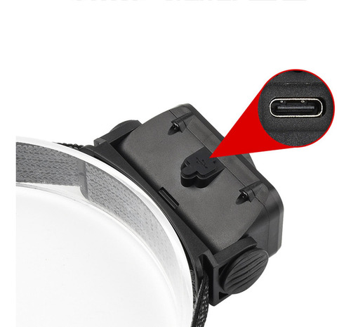 Linterna Frontal Led, Lámpara Frontal 4 Cuentas Led