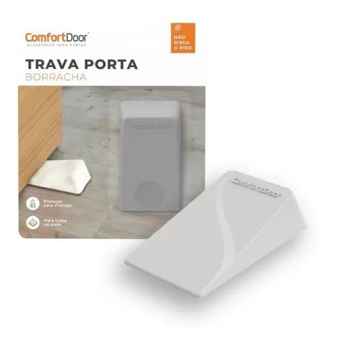 Trava Porta Borracha Cinza Comfortdoor