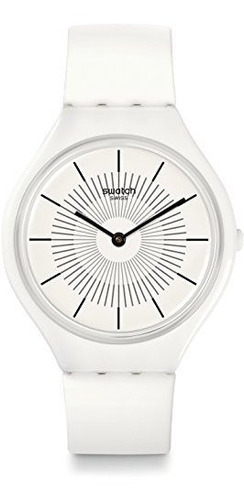 Reloj Swatch Skinpure Unisex Svow100 De Cuarzo Tono Blanco