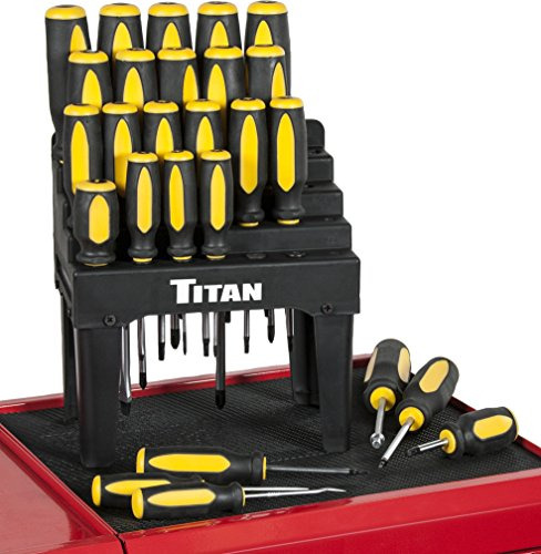 Titan Herramientas 17203 Juego De Destornilladores Con Sopor