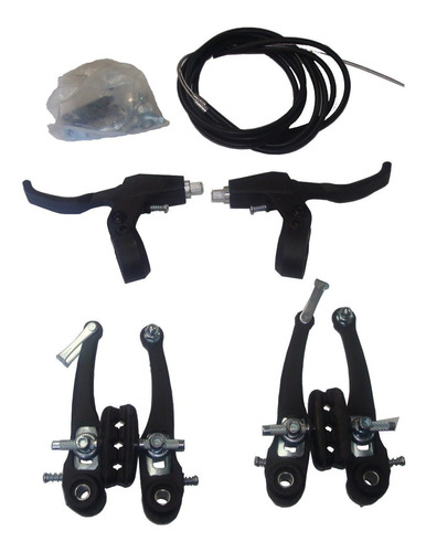 Set De Frenos V-brake Resina Para Bicicleta Adultos