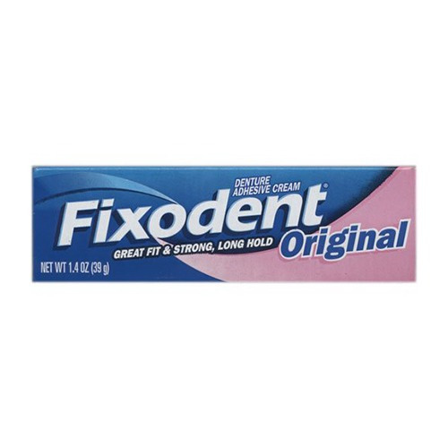 Fixodent Dentadura Adhesivo Crema Original 1.4 Oz Pack De 6