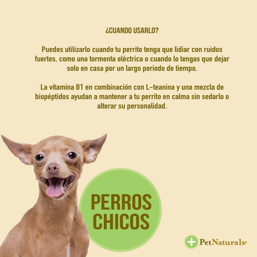 Imagen 5 de 5 de Calmantes Para Perros Chicos Pet Naturals 21 Masticables