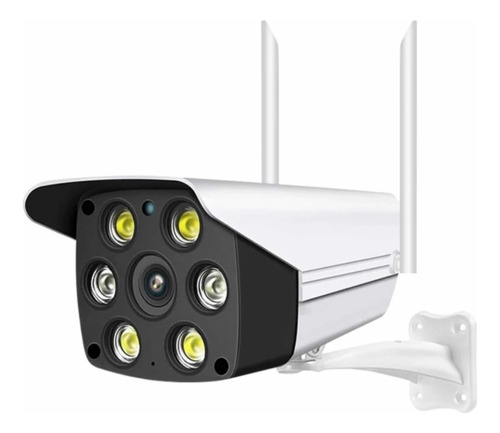 Camara Wifi Ip Seguridad Exterior Inalámbrica 6 Led Nocturna