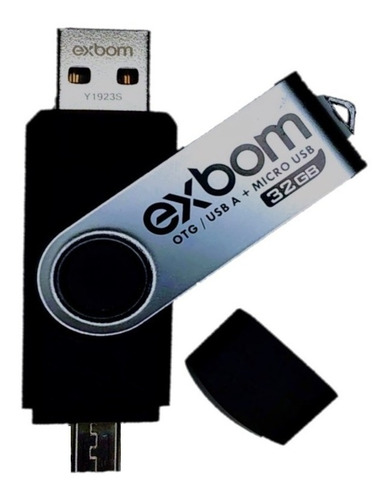 Pen Drive 32gb Metal  Compacto  Exbom  Usb High Speed