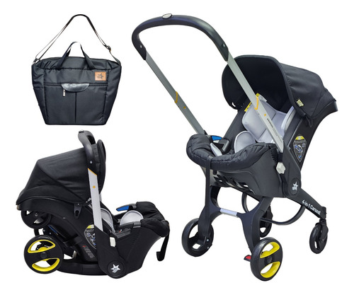 Carriola Para Bebé Starkids Polux Convertible Con Pañalera
