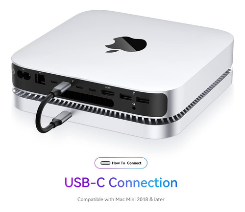 Hub Usb Raycue Para Mac Mini O Mac Studio Plateado