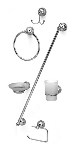 Imagen 3 de 6 de Accesorio Baño Peirano 8006 6 Piezas Baño Set
