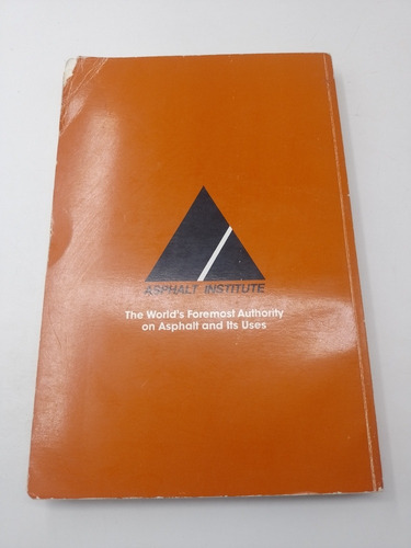 Soils Manual Asphalt Institute (Usado)