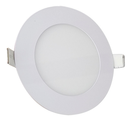 Plafon Led Redondo Embutir 12w Fria Blanco 17cm Interelec