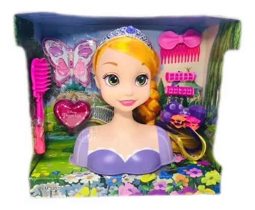 Obobb Rapunzel brinquedos, boneca de maquiagem, brinquedo de