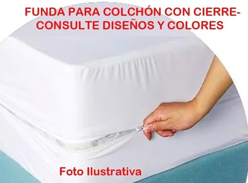 Funda Para Colchón Con Cierre 1 Plaza 80x185 Cosmo´s Hogar