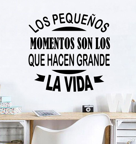 Vinilos Decorativos Frase Motivadora Momentos Vida 