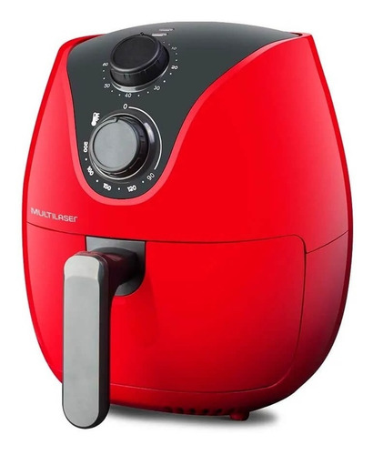 Air Fryer 4l 220v 1500w Vermelha Com Grade Multilaser Ce084