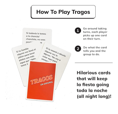 Tragos Original Game En Español For Latinos - Relatable Hila