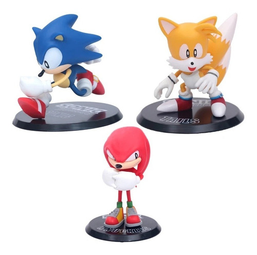 Sonic The Hedgehog Knuckles Tails Figuras En Bolsa 