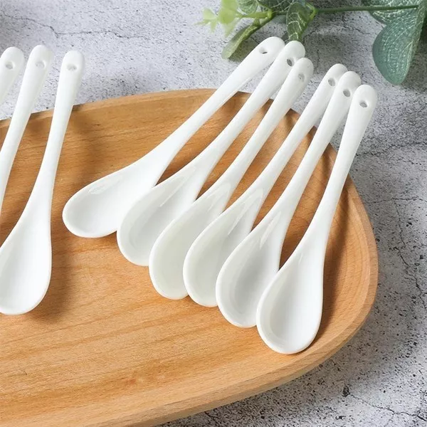 Segunda imagen para búsqueda de cucharas de ceramica blanca