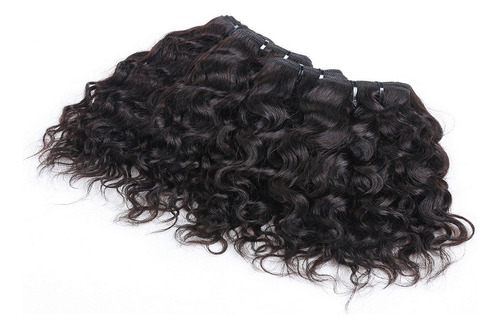 Cortina De Pelo Remy, 100% Natural, 30 Cm, 150 G, Color Agua